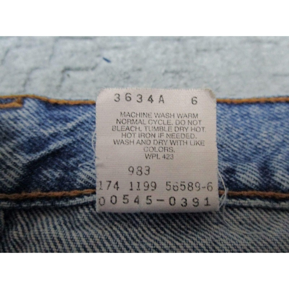 Levis 546 Jeans Mens 42x30 Light Wash Blue Loose Fit Relaxed Everyday Casual - Picture 6 of 11